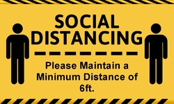 Social Distancing Yellow