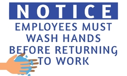 Notice Wash Hands