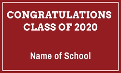 Red Graduation Banner 