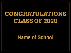 Red Graduation Banner 
