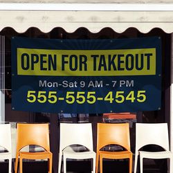 Open For Takeout Banners