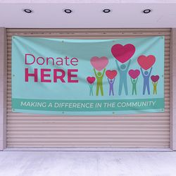 Donate Here Banners